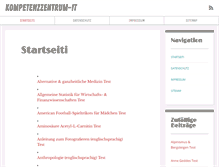 Tablet Screenshot of kompetenzzentrum-it.de